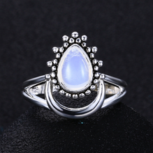Load image into Gallery viewer, Moonstone Water Drop Ring