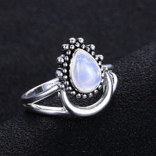 Load image into Gallery viewer, Moonstone Water Drop Ring