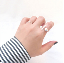 Load image into Gallery viewer, Geometric Ball Ring
